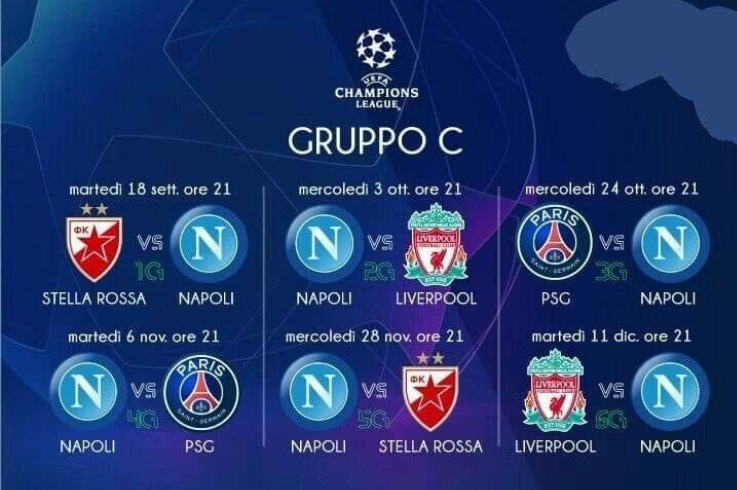 SSC Napoli vs Paris Saint-Germain - Martedi 06 Novembre ...